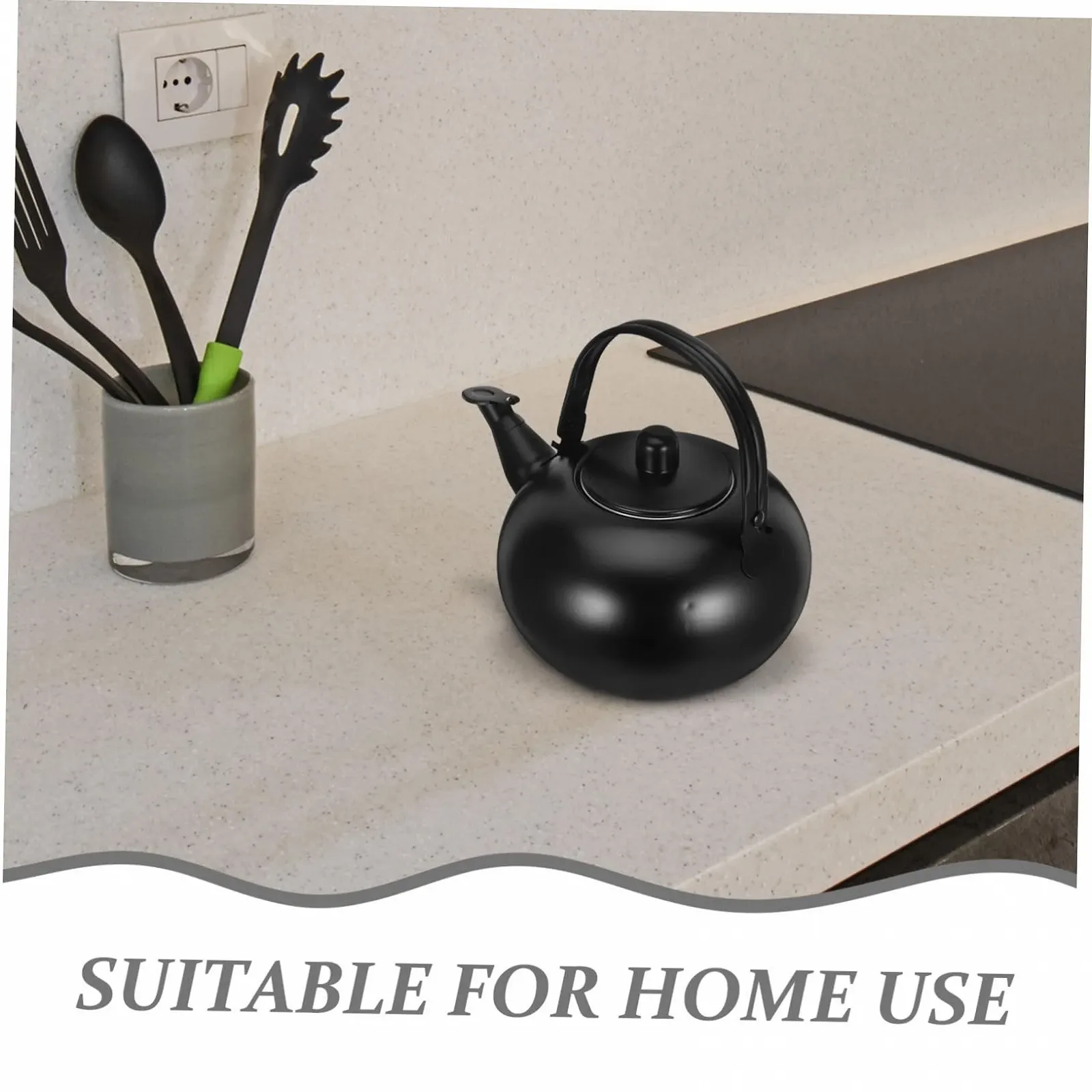 Чайник-заварник FUNNETOYU Edelstahl з вбудованим ситечком, стильний, міцний та рівномірно нагрівається для дому, фото №4