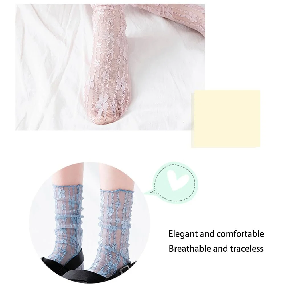 Шкарпетки Мереживні 4 пари, фото №4 Шкарпетки Мереживні 4 пари, фото №4