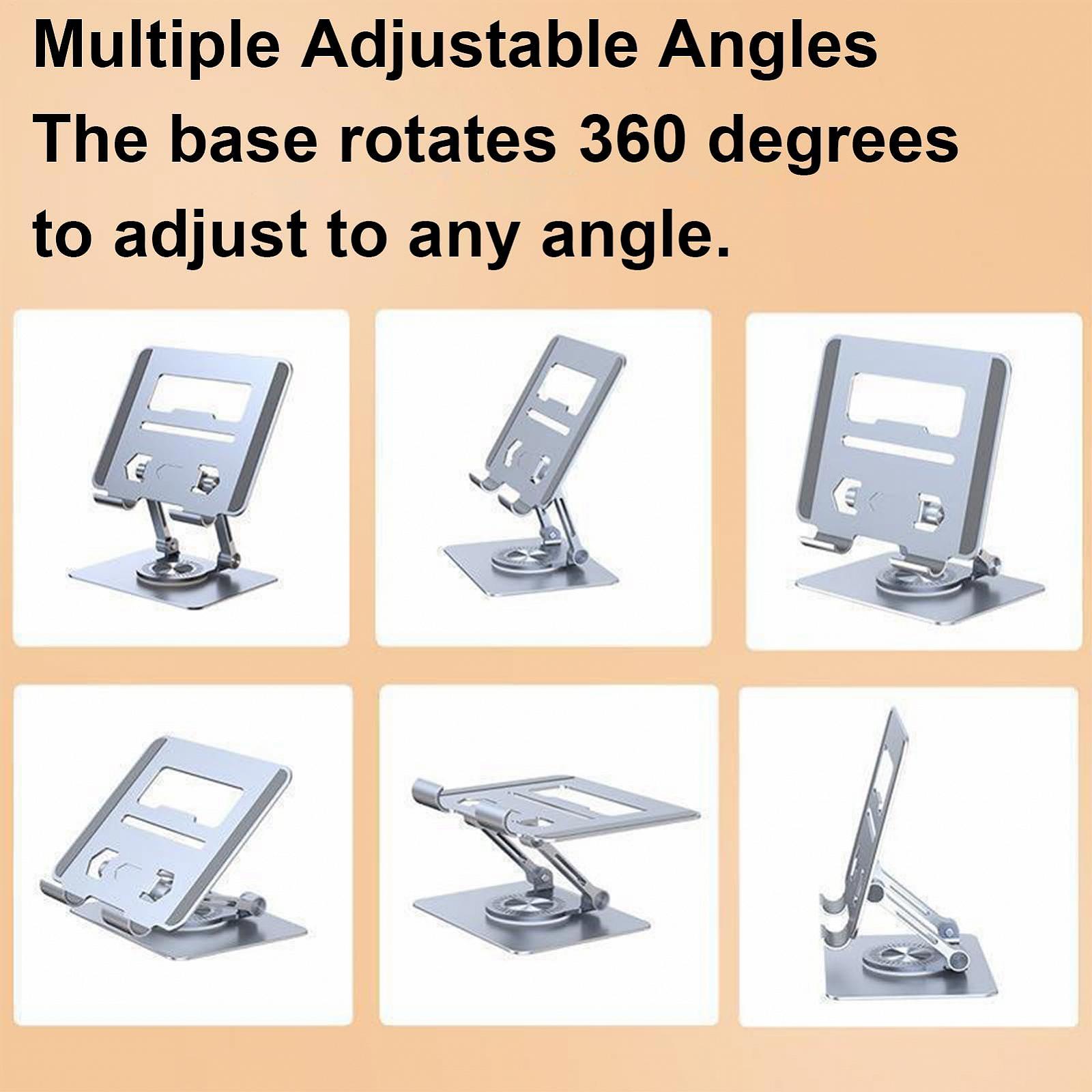 Підставка для ноутбука регульована алюмінієвий сплав 360 градусів обертання портативна для дому офісу гуртожитку школи подорожей, фото №5 Підставка для ноутбука регульована алюмінієвий сплав 360 градусів обертання портативна для дому офісу гуртожитку школи подорожей, фото №5
