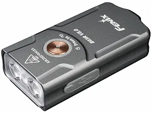 Купить Фонарик на ключи Fenix E03R v2.0 Серый, перезаряжаемый, легкий, 500 люмен, 90 м, до 30 часов, режим красного света, зарядка USB-C, IP66 - Фото 1 Фонарик на ключи Fenix E03R v2.0 Серый, перезаряжаемый, легкий, 500 люмен, 90 м, до 30 часов, режим красного света, зарядка USB-C, IP66 - Фото 1