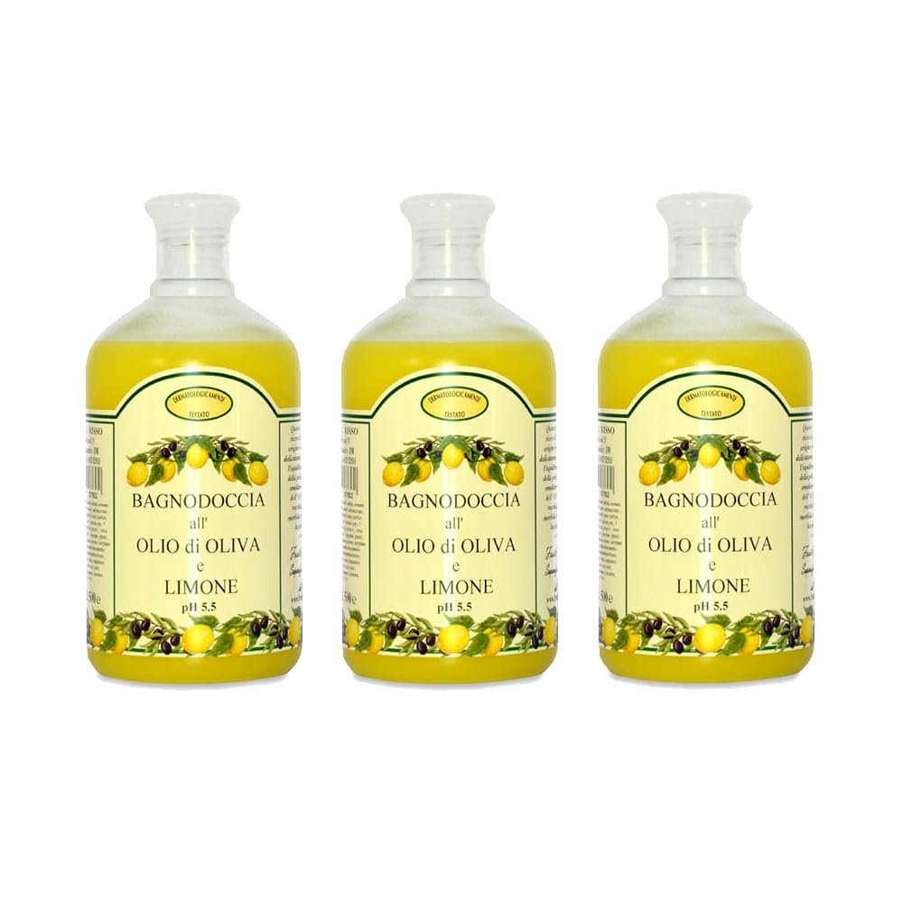 Гель для душу Saponificio Artigiano F.lli Risso з оливковою олією та лимоном Натуральний 500 мл - Упаковка 3 шт., фото №1 Гель для душу Saponificio Artigiano F.lli Risso з оливковою олією та лимоном Натуральний 500 мл - Упаковка 3 шт., фото №1