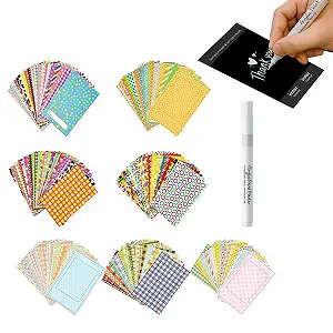 Набір наклейок та рамок для фото Fujifilm Instax Mini 11 9 8 140 шт з акриловим маркером - Фото 1