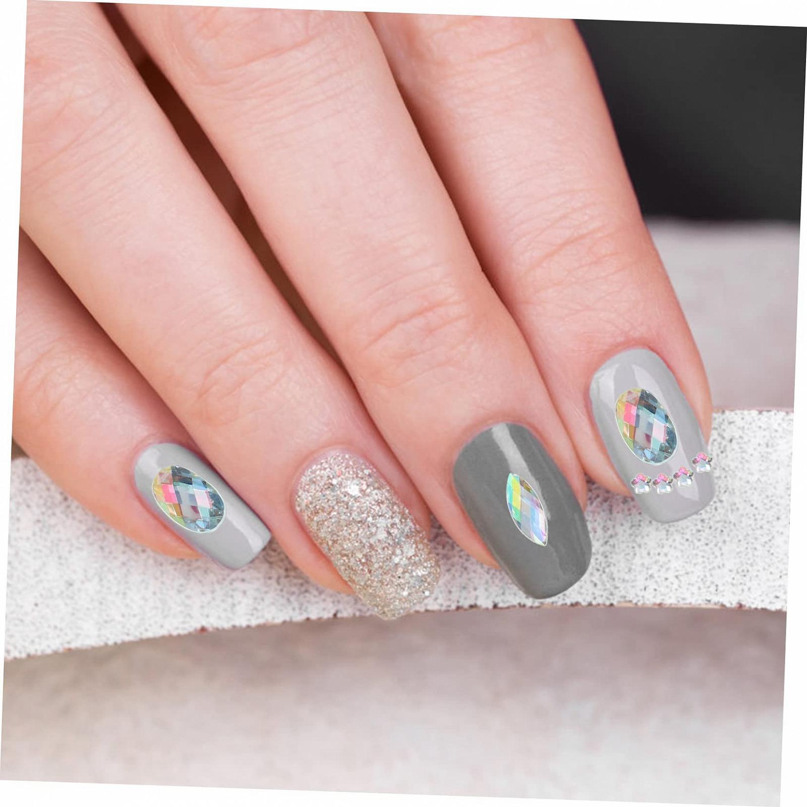 Стразы Плоские Garneck Акриловые Камни 300 штук для Наклеек на Глаза Ювелирных Изделий Маникюра Украшений для Ногтей Плоская Задняя Часть, фото №5