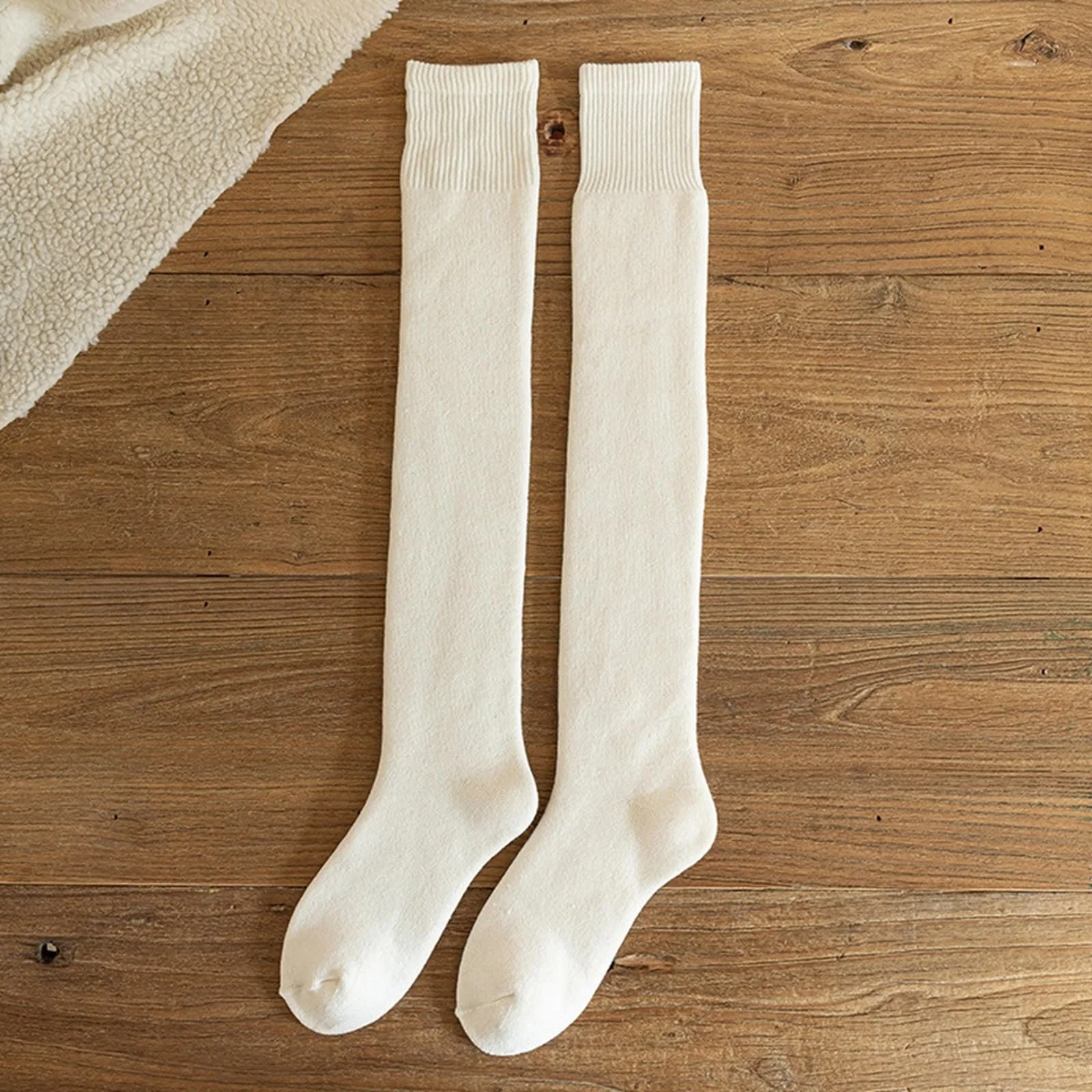 Жіночі зимові панчохи теплі товсті довгі зимові шкарпетки з високою халявою, фото №2 Жіночі зимові панчохи теплі товсті довгі зимові шкарпетки з високою халявою, фото №2