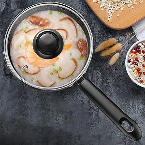 Ковш GLEAVI Medical Stone Milk Pan с антипригарным покрытием для индукционных и газовых плит без крышки synthetic.ua - Фото 1