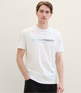 Футболка Men's  1041855ХХ20000 Tom Tailor Білий M - Фото 1