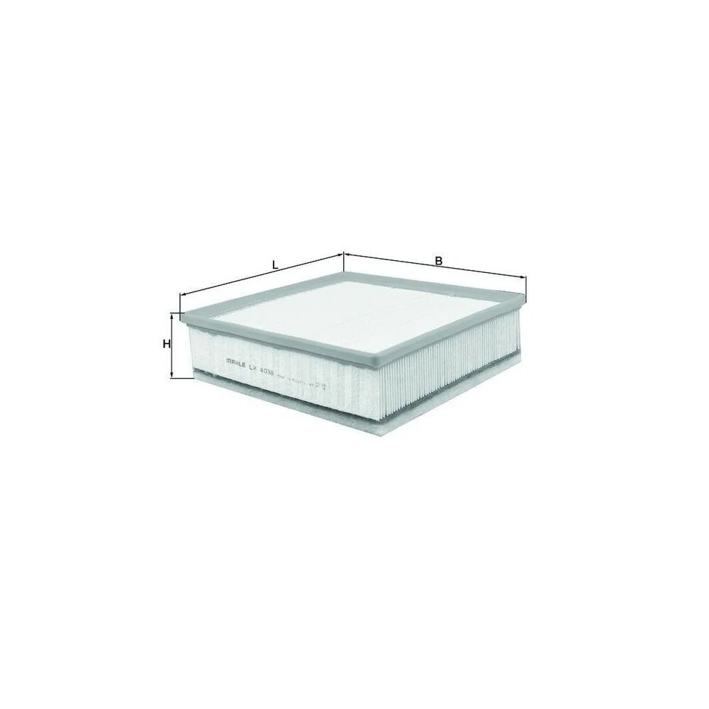 Повітряний фільтр KNECHT LX 4038 для ISUZU, GENERAL MOTORS, фото №1