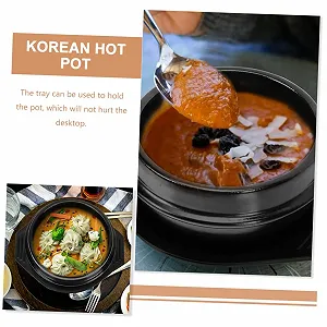 Керамическая кастрюля с подносом жаростойкая synthetic.ua - Фото 1