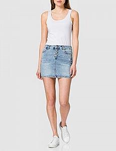 Спідниця ONLCARMEN LIFE REG ACIDDNM SKIRT BJ114-3 15227208-Medium Blue Denim ONLY Блакитний M synthetic.ua - Фото 1