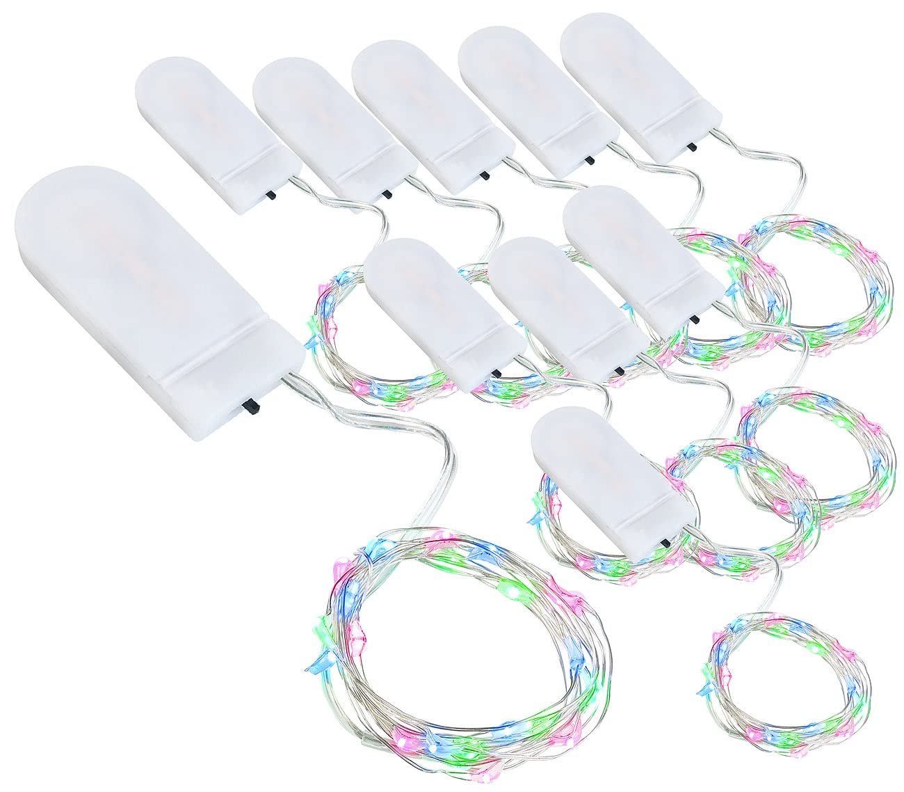 Гірлянда Lunartec 10 шт. Micro LEDs 24 1,2 м IPX4 RGB, фото №1