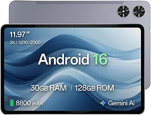 Купити Планшет 12" 2K SVITOO P108 6+18/128Gb 8 ядер Android 15 8800 mAh Чорно-сірий - Фото 1 Планшет 12" 2K SVITOO P108 6+18/128Gb 8 ядер Android 15 8800 mAh Чорно-сірий - Фото 1