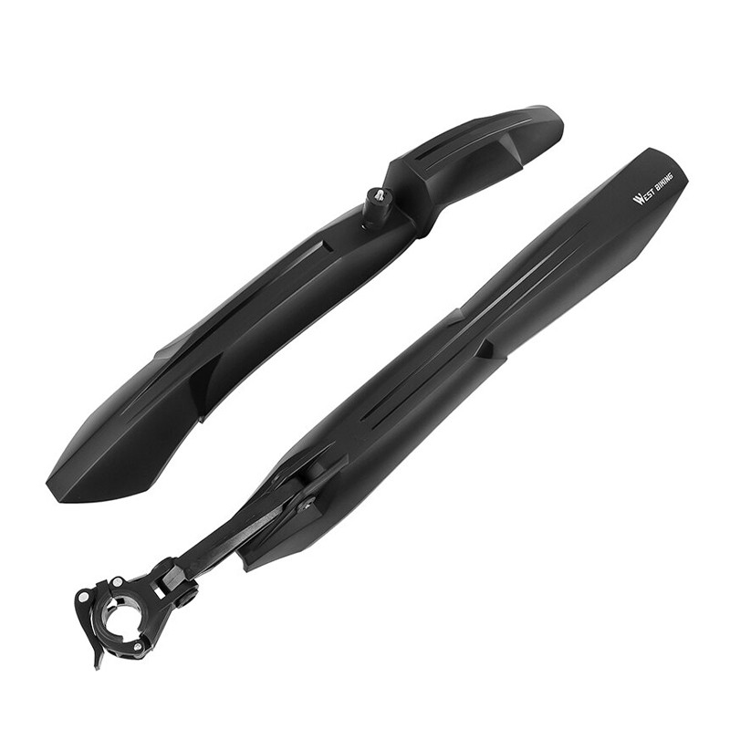 Крылья велосипедные переднее и заднее West Biking 0714020 Черный (5086-15540), фото №1