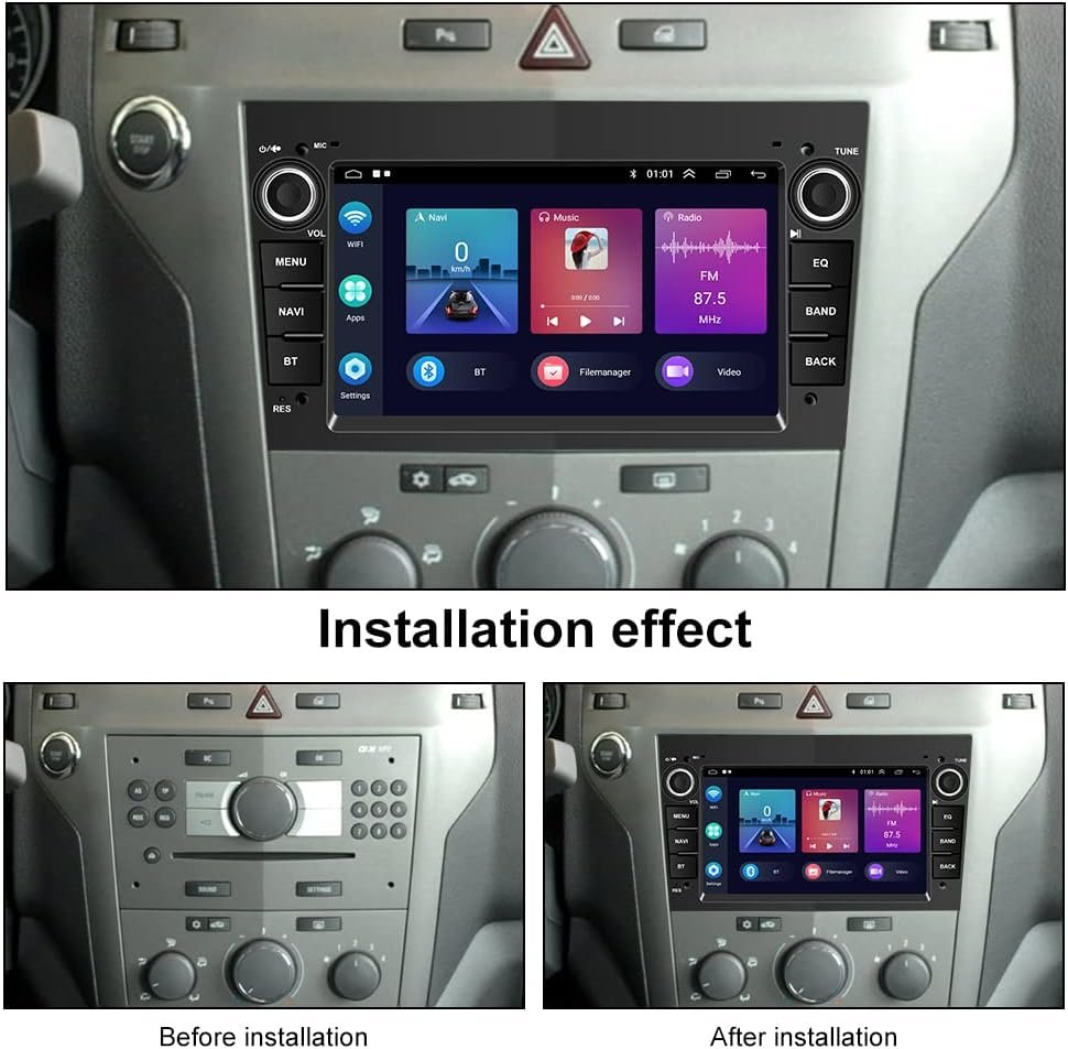 Штатна автомагнітола CAMECHO A3084 для Opel Corsa d/Astra h/Zafira b/Meriva/Vivaro / 7" / Сенсорна / 2/64Гб / Android 13 / Apple CarPlay / Android Auto / Bluetooth / WI-FI / USB / 2DIN, фото №7