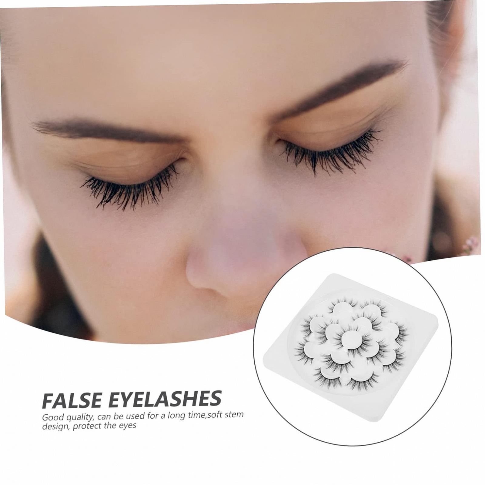 Штучні Вії Angoily 3D Тонкі Чорні 7 пар, фото №3