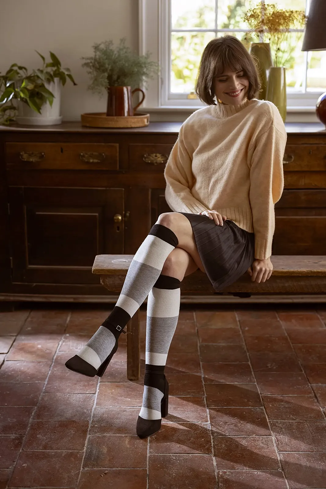 Жіночі шкарпетки до коліна з бамбука SockShop, набір 2 шт., фото №4 Жіночі шкарпетки до коліна з бамбука SockShop, набір 2 шт., фото №4