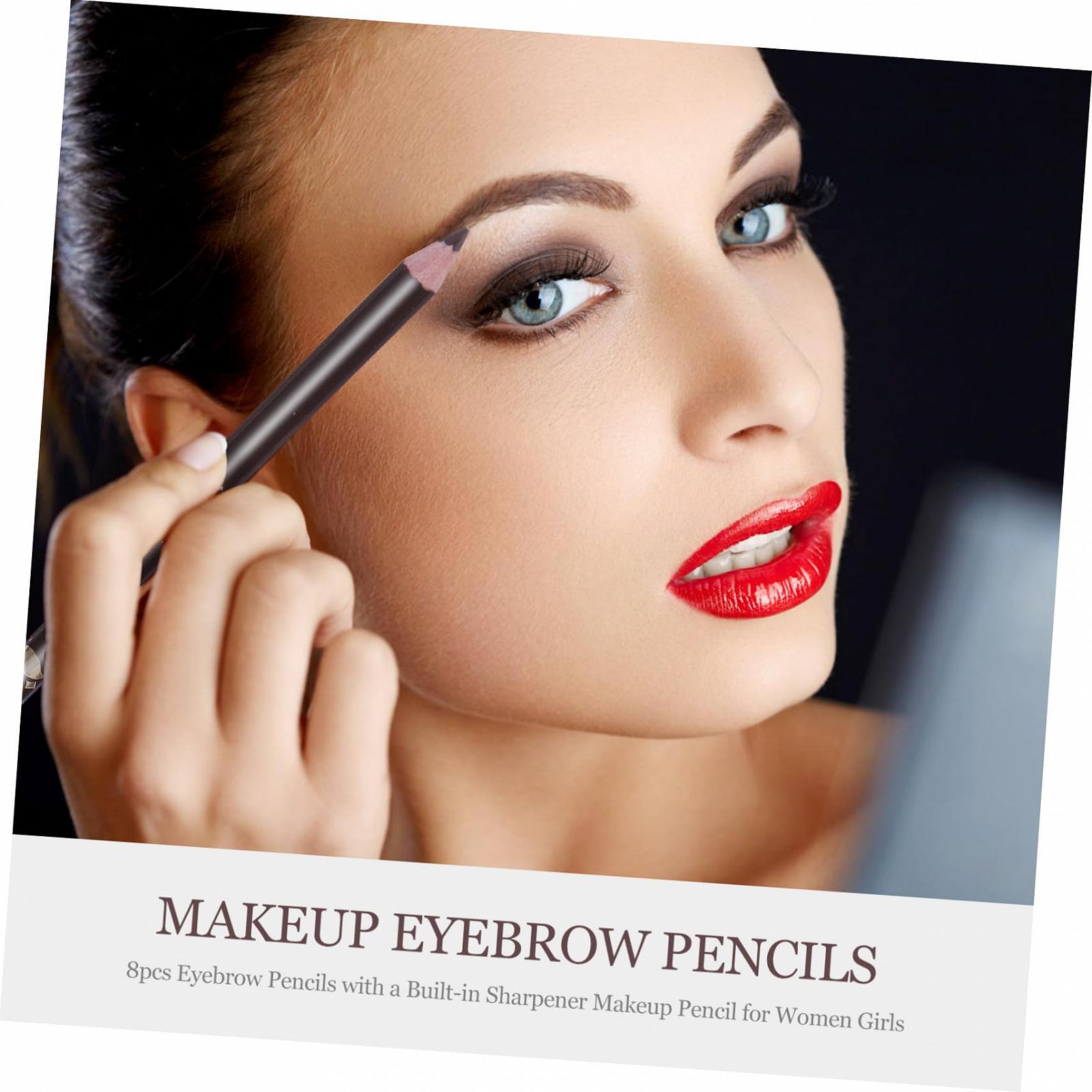 Інструмент Mikinona 8St Bleistiftspitzer чорні олівці для природних брів, фото №4