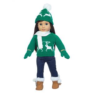 Одяг для ляльки GIVBRO Зимовий Лижний Комплект Шестичастинний synthetic.ua - Фото 1