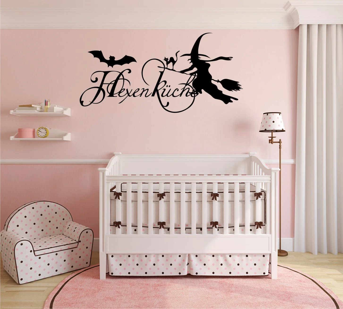 Наклейка на стену INDIGOS UG Кухня ведьмы E964 90 см x 46 см Черный, фото №1