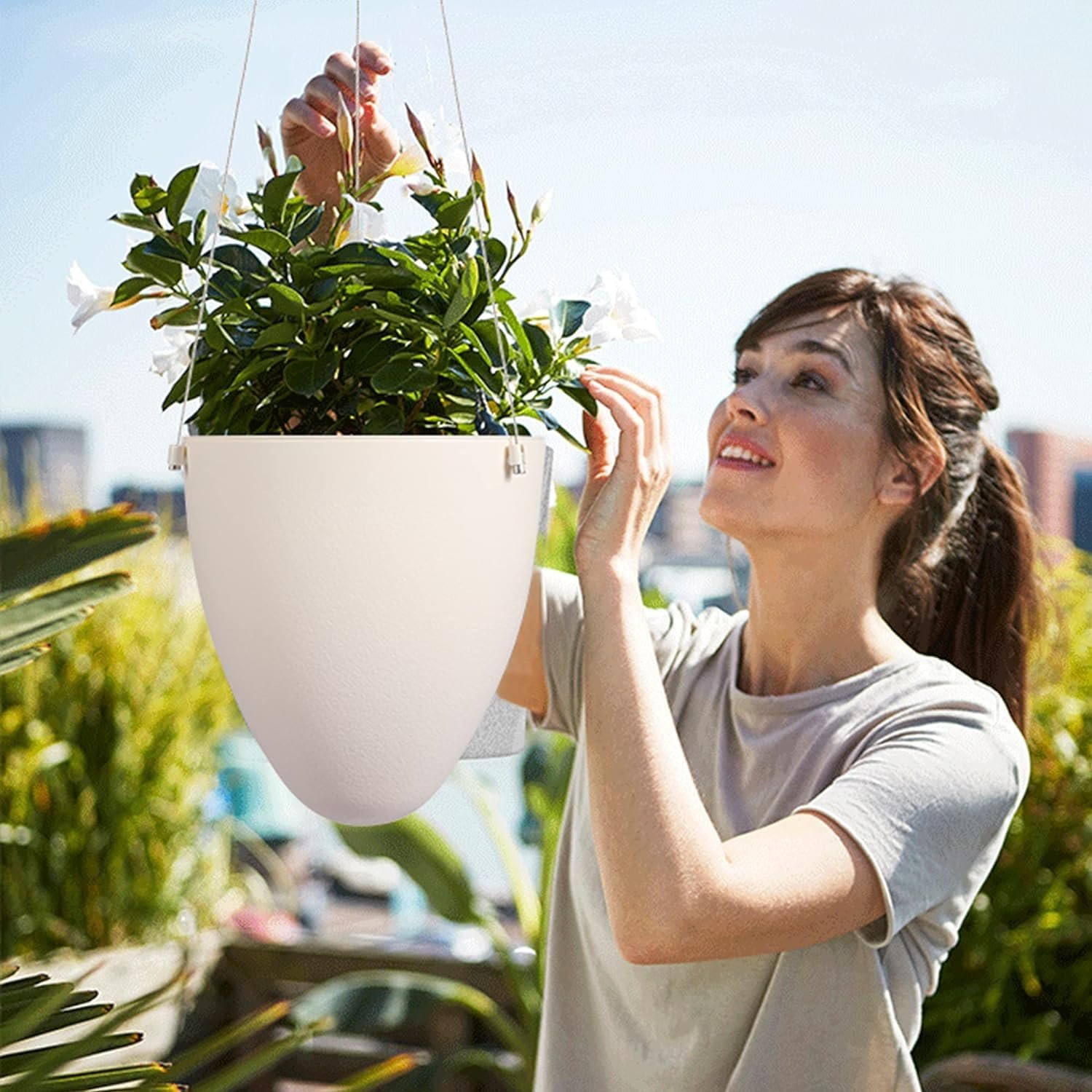 Підвісне кашпо Goomp 3 шт. Із самополивом, фото №5 Підвісне кашпо Goomp 3 шт. Із самополивом, фото №5