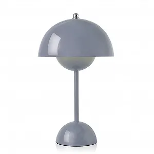 Настільна лампа Flowerpot Mushroom LED акумуляторна димована [Клас енергоспоживання A] Сіра - Фото 1