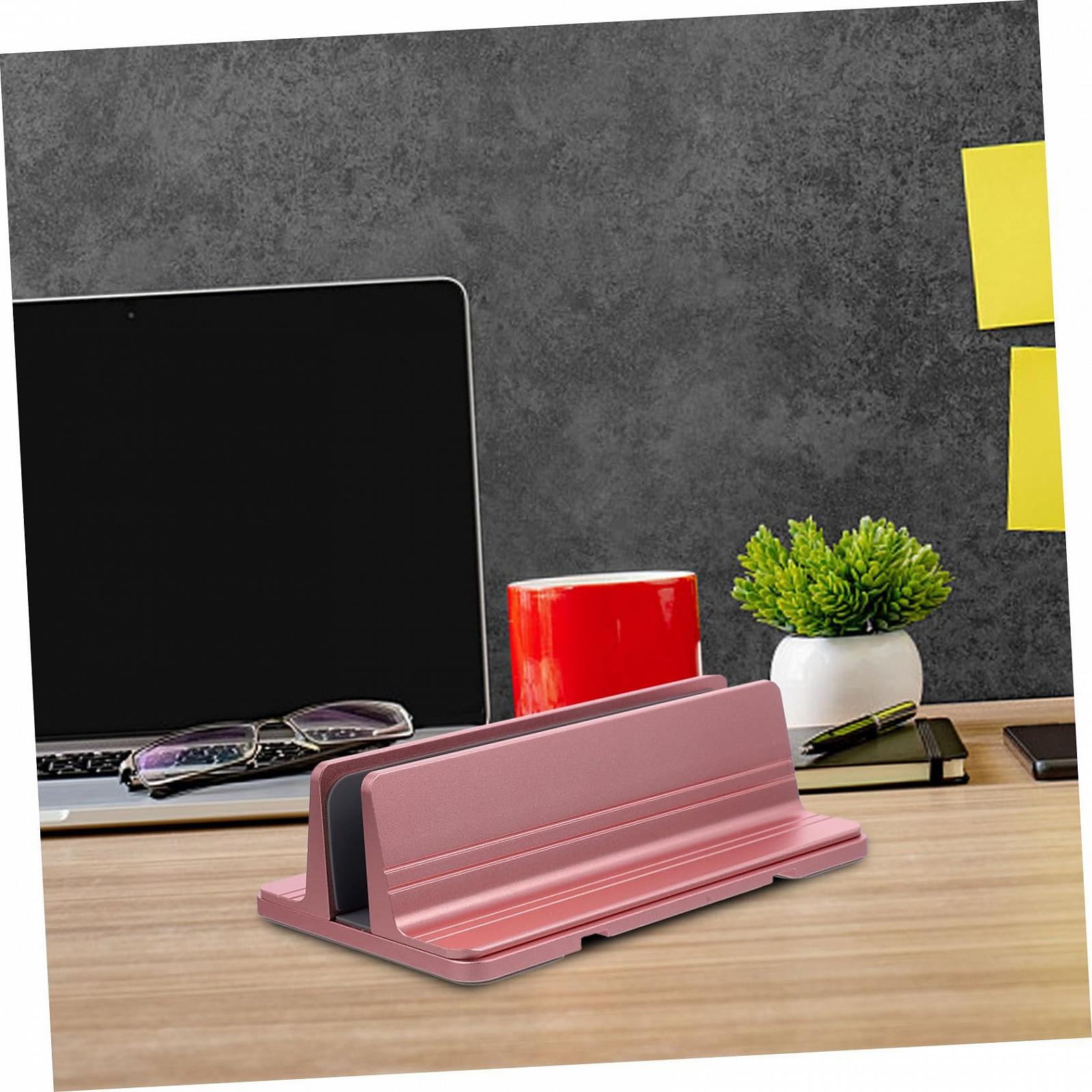 Підставка для ноутбука алюмінієва, вертикальний тримач для ноутбука з регулюванням, фото №6