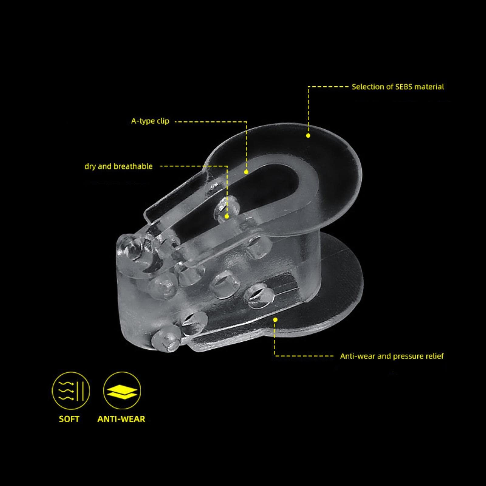 Гелевий роздільник для пальців ніг, коректор, фото №5 Гелевий роздільник для пальців ніг, коректор, фото №5