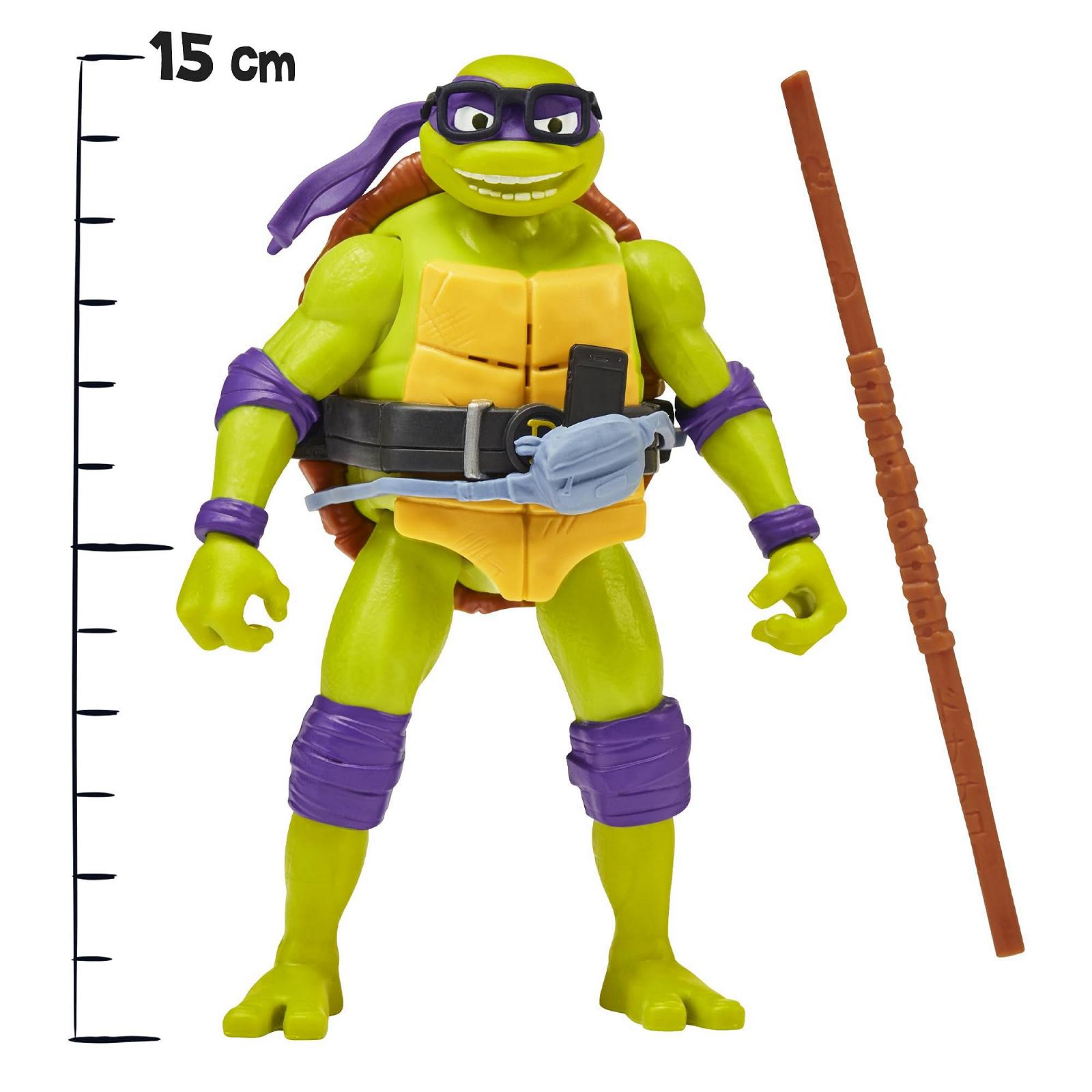 Фигурка GIOCHI PREZIOSI Ninja Turtles CAOS Mutante Донателло Deluxe 15 см со звуковыми эффектами и механической боевой функцией, фото №3