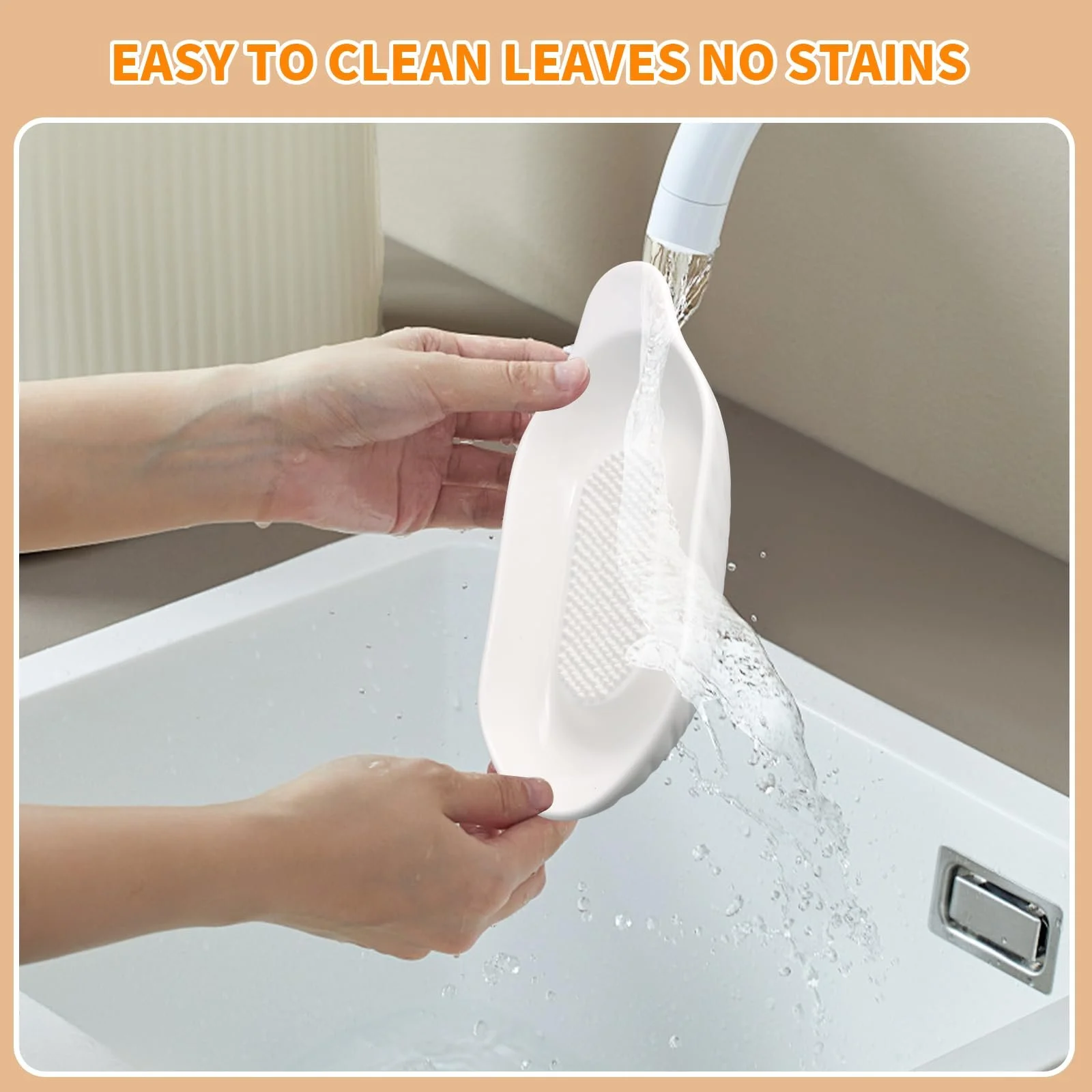 Овальна керамічна терка Apple, 20.5 x 9 см, з щіткою, фото №6