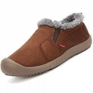 Ботинки VTASQ Зимние Мужские Подкладка Тёплые Снежные Ботинки Короткий Волож Slip On - Фото 1