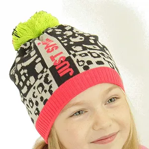 Шапка Maximo Just Smile Дитяча для дівчат з помпоном - Фото 1