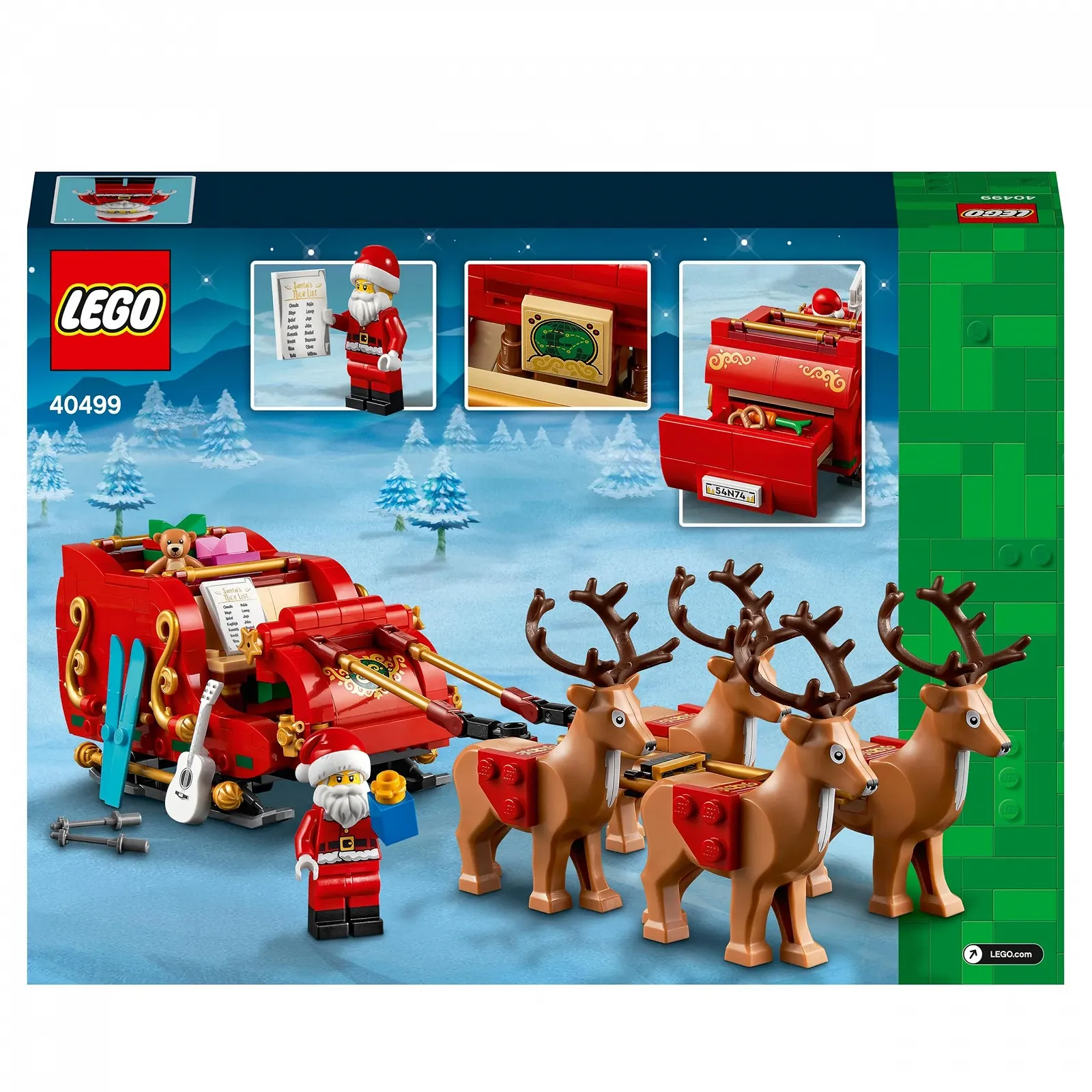 LEGO Набір Санчата Санти LEGO Series Season Модель 40499, фото №6