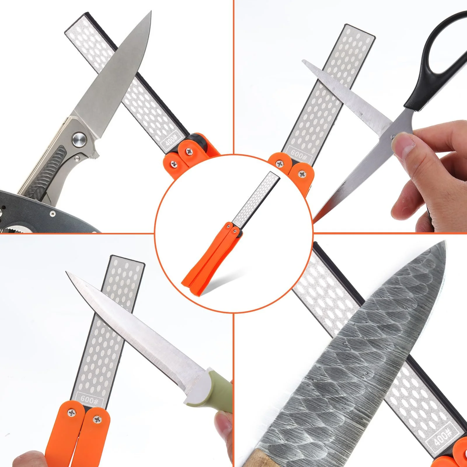 Точильний камінь Складаний Алмазний 400/600 Grit, фото №4