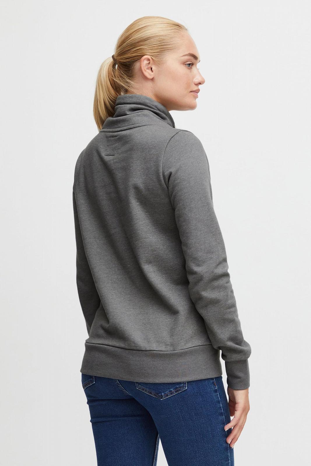 Женский длинный свитшот OXMO OXUdine Пуловер Длинный джемпер со шнурком с узором, фото №4 Женский длинный свитшот OXMO OXUdine Пуловер Длинный джемпер со шнурком с узором, фото №4