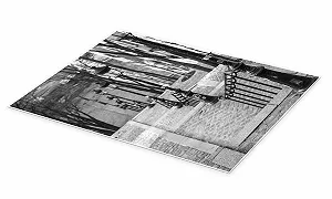 Постер Paris Montmartre Assaf Frank 50 x 70 см Черно-белый synthetic.ua - Фото 1