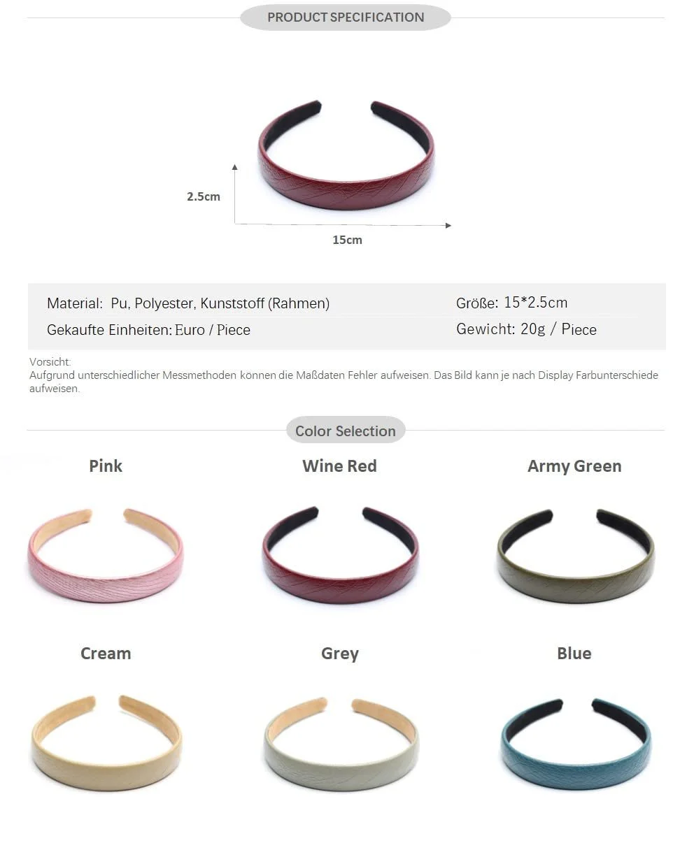 Обруч Кожаный Голубой, фото №5