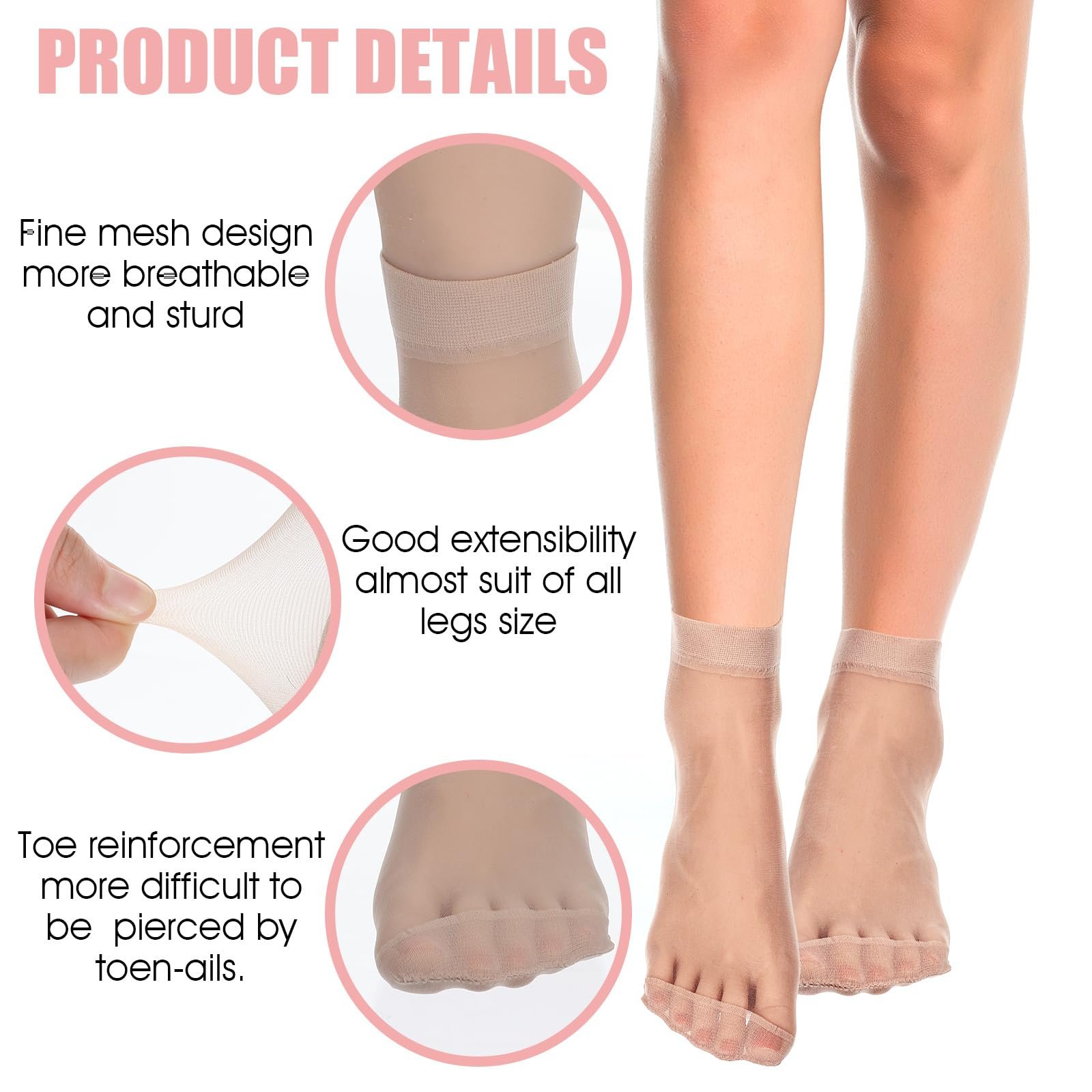 Шкарпетки Нейлонові Жіночі, фото №3