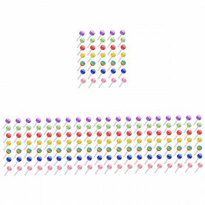 Украшение для ногтей FRCOLOR 250шт. Lollipop для творческого маникюра, красочные дизайны, декорации для ногтей с - Фото 1