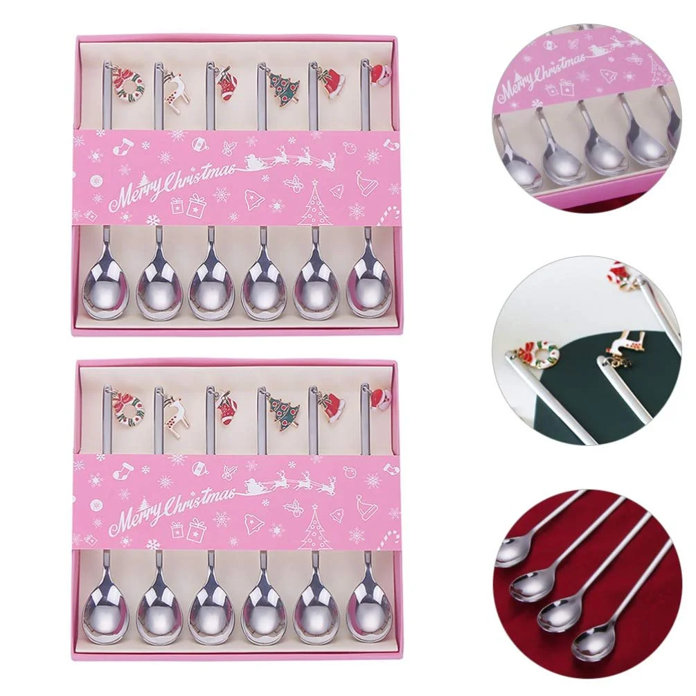 Ложка для кави PRETYZOOM Набір з 12 нержавіючих сталевих, фото №5