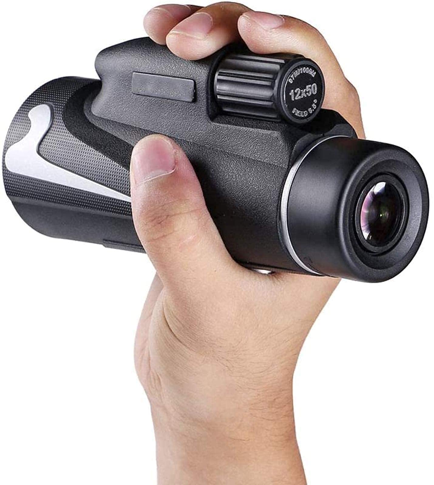 Монокуляр Teleskop-Hochleistungs Копакт Bak4 з смартфон-адаптером та штативом 12 x 50, фото №7