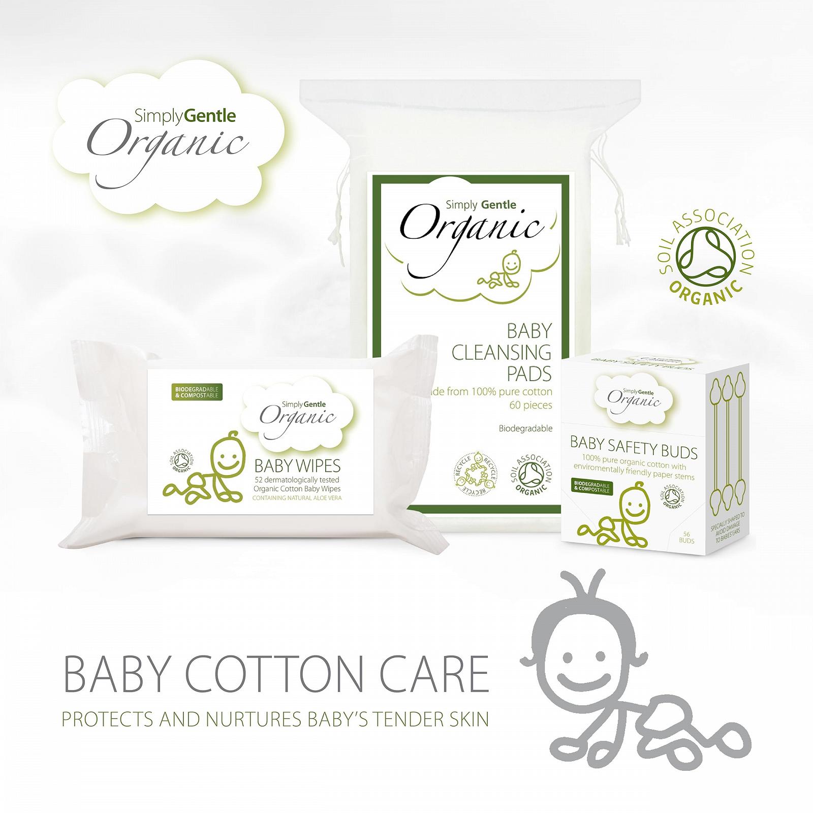 Дитячі серветки Simply Gentle Organic 52 шт., фото №8