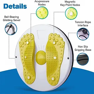 Купити Тренажер диск для похудения талии и живота с массажем ступней LiveUP Желтый - Фото 1 Тренажер диск для похудения талии и живота с массажем ступней LiveUP Желтый - Фото 1