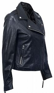 Кожаная Куртка Infinity Leather Мотоциклист Приталенная Модная Черная synthetic.ua - Фото 1