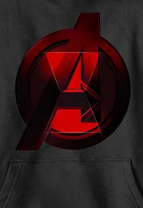 Унісекс Толстовка Marvel Press Black Widow - Widow Avenger Logo, чорний synthetic.ua - Фото 1