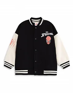 Бомбер Marvel Людина-павук для хлопчиків Чорний - Фото 1