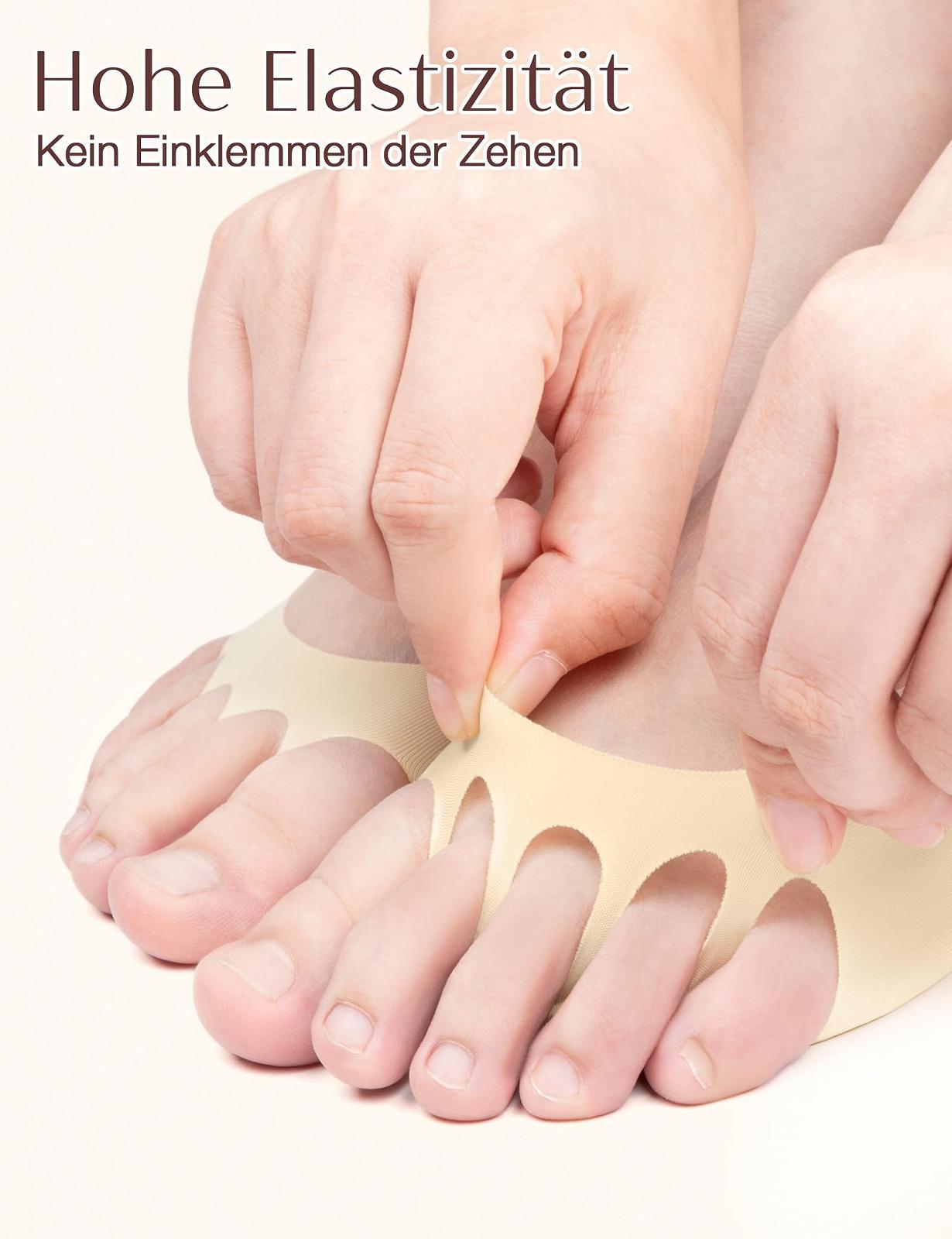 Женские носки с открытым носком (4 пары), фото №3