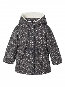 Куртка с капюшоном Vertbaudet для девочек с подкладкой из искусственного меха и переработанным наполнителем - Фото 1