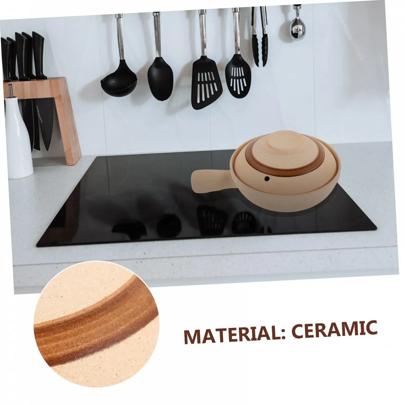 Кастрюля-кесероль Sosoport из термостойкого фарфора, фото №3