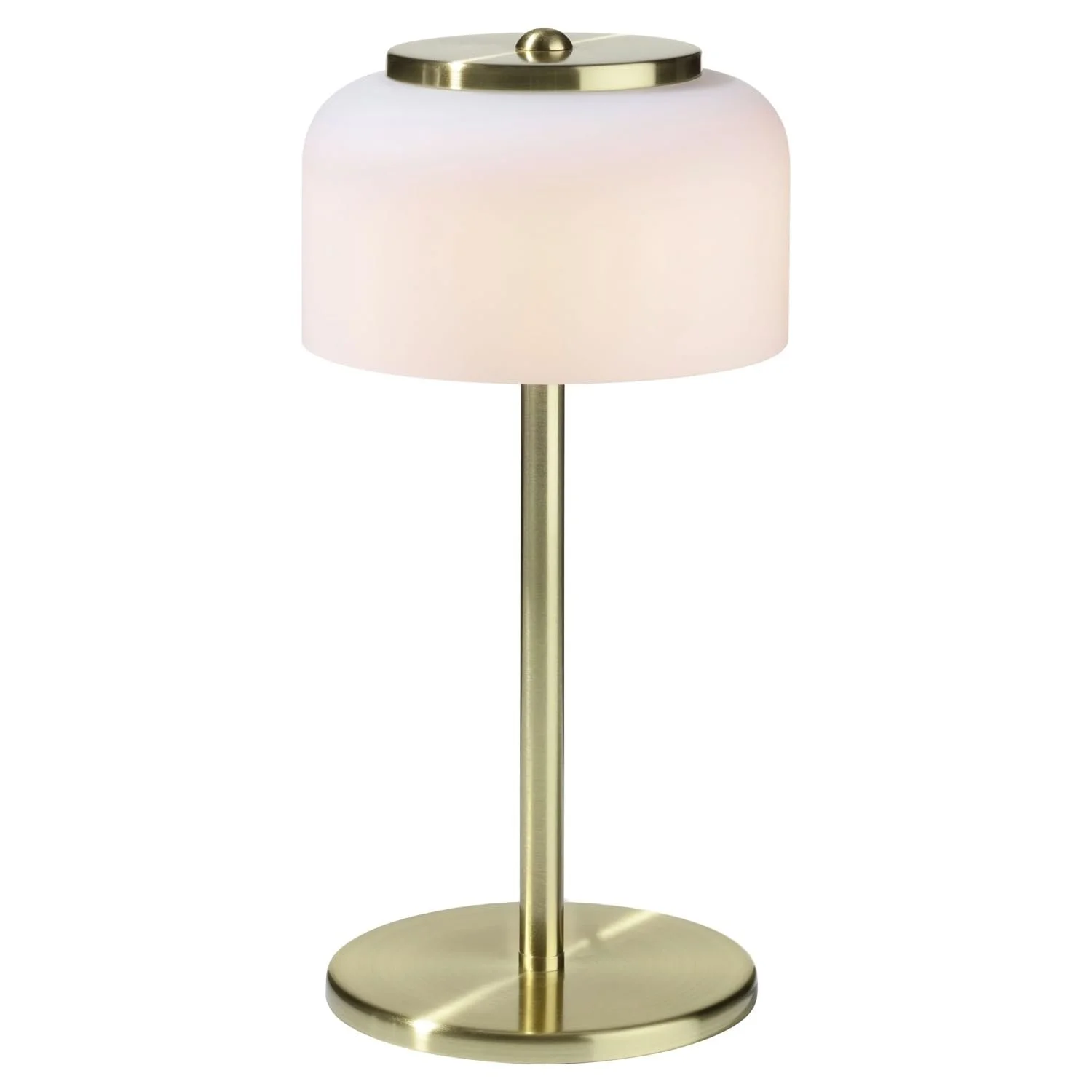 Настільна лампа casa NOVA LED висота 33 см латунь біла метал скло, фото №1