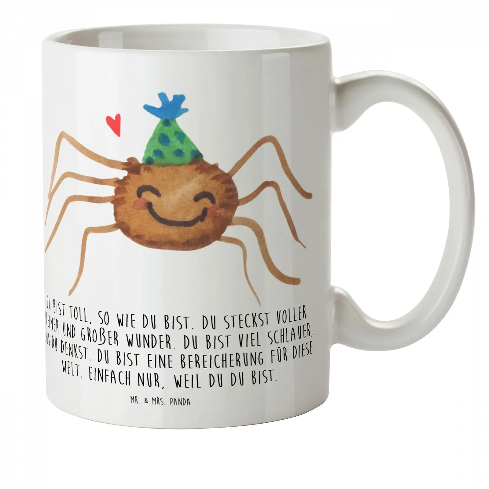 Дитяча Кружка Mr. & Mrs. Panda Павук Агата Вечірка, фото №1