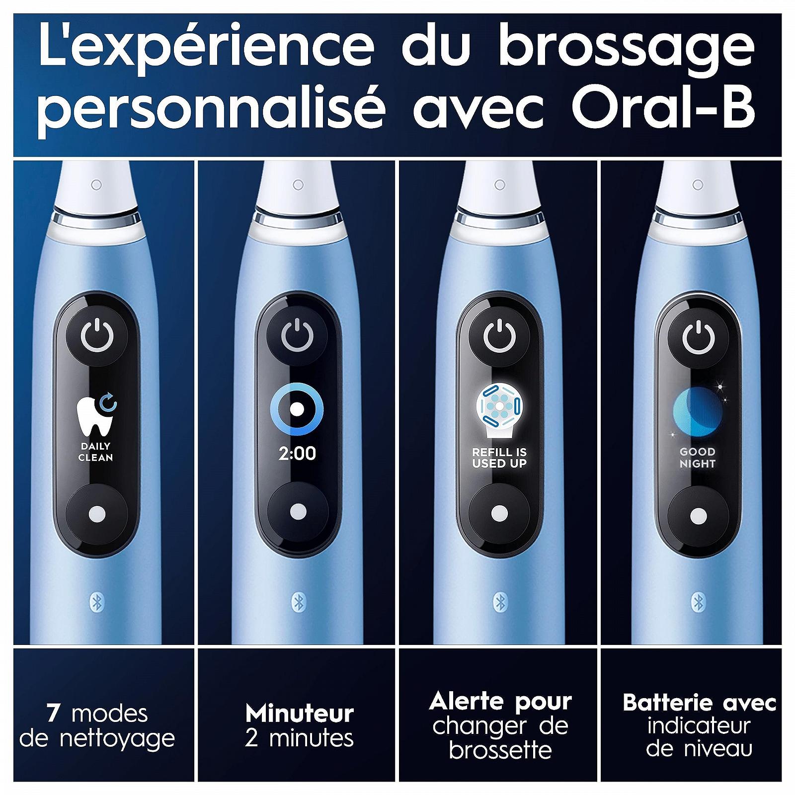 Зубная электрощетка Oral-B iO Series 9 Special Edition, Bluetooth, 7 режимов, 1 дорожный футляр, 1 сумка, синий, фото №7